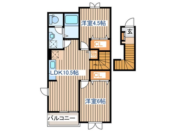 キャピタル広瀬Ⅲの物件間取画像